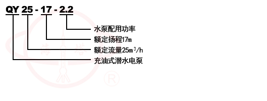 QY充油式潛水泵型號(hào)意義