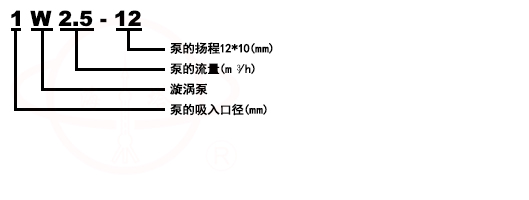 W型單級懸臂式漩渦泵型號意義